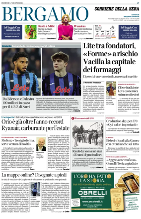 Cover of Corriere della Sera (Bergamo)