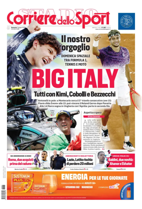 Cover of Corriere dello Sport (Lazio)