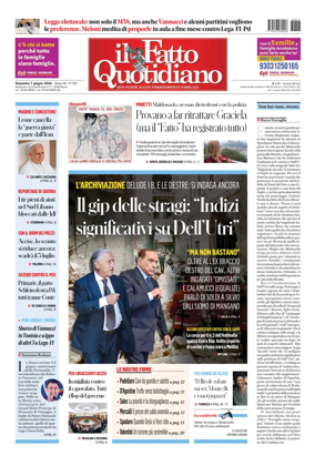 Cover of Il Fatto Quotidiano