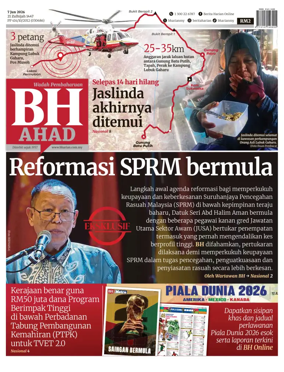 Cover of Berita Harian