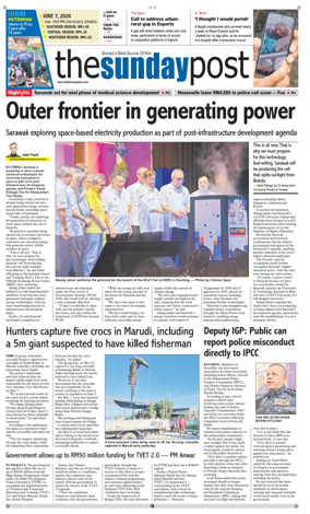 Cover of The Borneo Post (Sarawak)