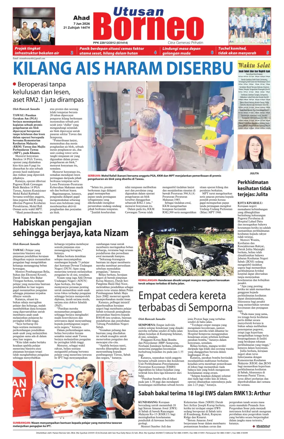 Cover of Utusan Borneo (Sabah)