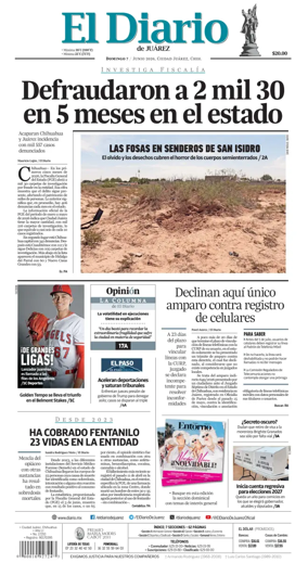 Cover of El Diario de Juarez