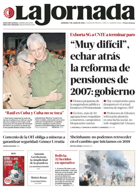 Cover of La Jornada