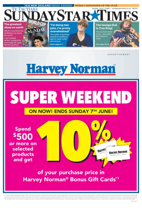 Cover of Sunday Star-Times