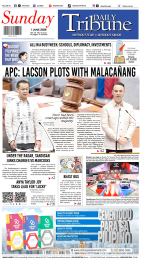 Cover of Daily Tribune (Philippines)
