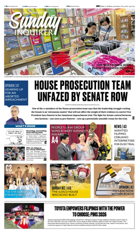 Cover of Philippine Daily Inquirer