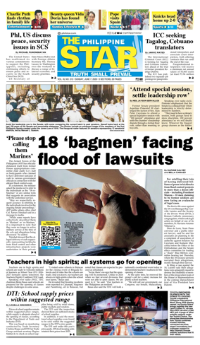 Cover of The Philippine Star
