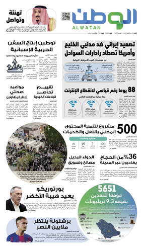 Cover of Al-Watan (Saudi)