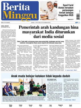 Cover of Berita Minggu-Singapore