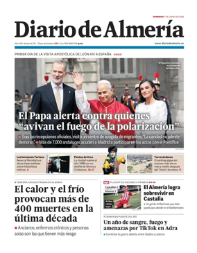 Cover of Diario de Almeria