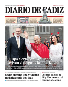 Cover of Diario de Cadiz
