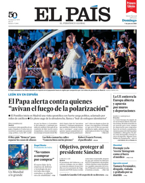 Cover of EL PAIS primera edicion