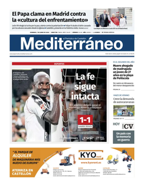 Cover of El Periodico Mediterraneo