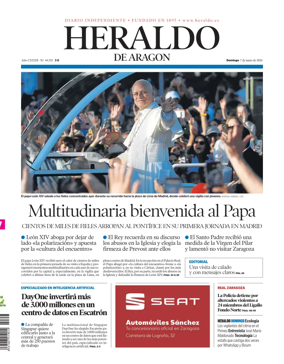 Cover of Heraldo de Aragon