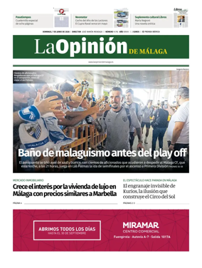 Cover of La Opinion de Malaga