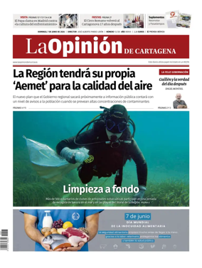 Cover of La Opinion de Murcia (Cartagena)