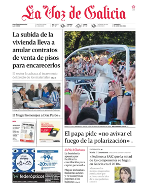 Cover of La Voz de Galicia (Barbanza)