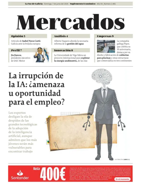 Cover of La Voz de Galicia (Pontevedra) - Mercados
