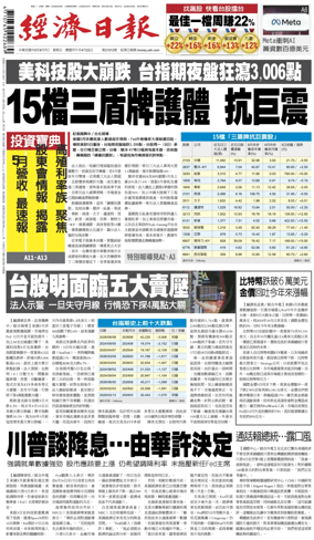 Cover of Economic Daily News (Taiwan)