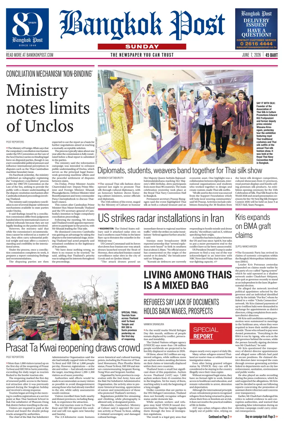 Cover of Bangkok Post