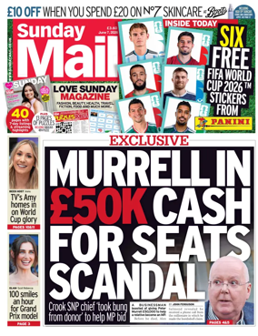 Cover of Sunday Mail (UK)