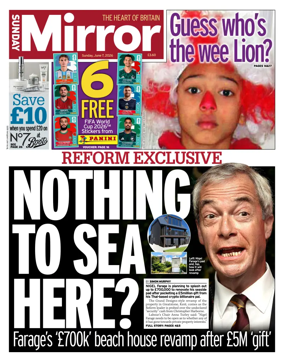 Cover of Sunday Mirror