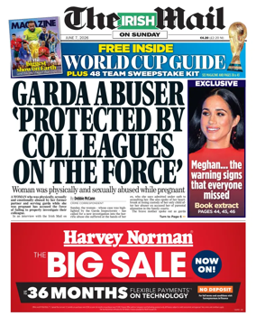 Cover of The Irish Mail on Sunday