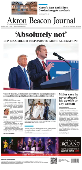 Cover of Akron Beacon Journal