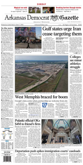 Cover of Arkansas Democrat-Gazette
