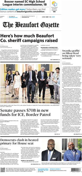 Cover of Beaufort Gazette (Sunday)