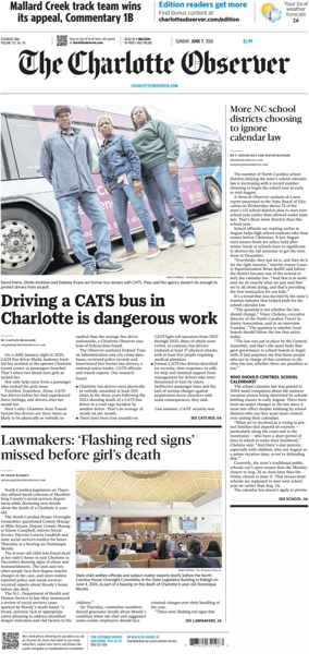 Cover of The Charlotte Observer (Sunday)