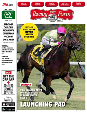 Cover of Daily Racing Form National Digital Edition