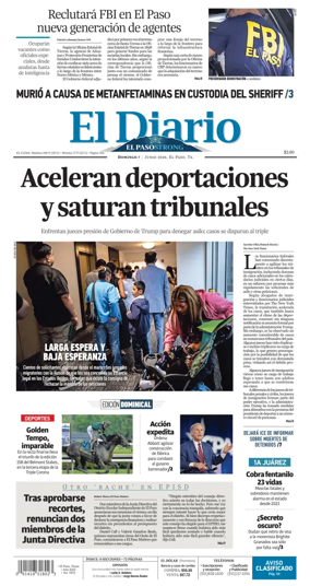 Cover of El Diario de El Paso