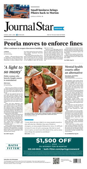 Cover of Journal Star (Peoria)