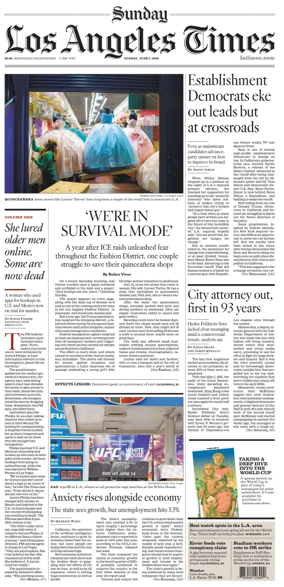 Cover of Los Angeles Times (Sunday)