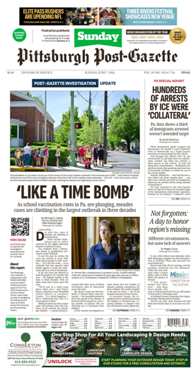 Cover of Pittsburgh Post-Gazette