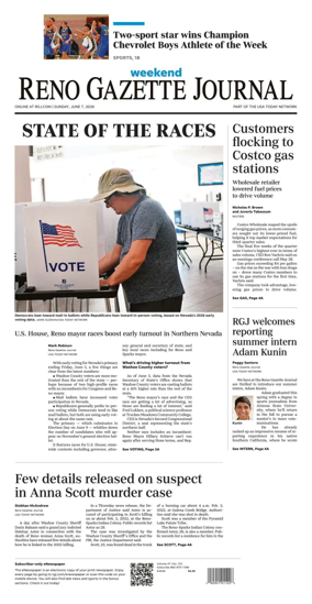 Cover of Reno Gazette Journal