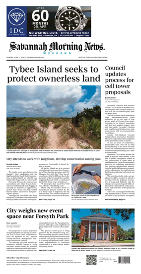 Cover of Savannah Morning News