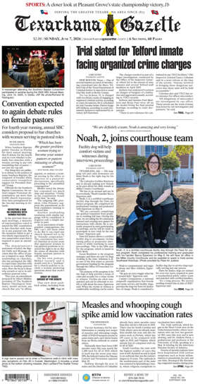 Cover of Texarkana Gazette