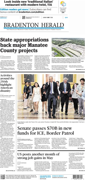 Cover of The Bradenton Herald (Sunday)