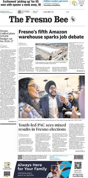 Cover of The Fresno Bee (Sunday)