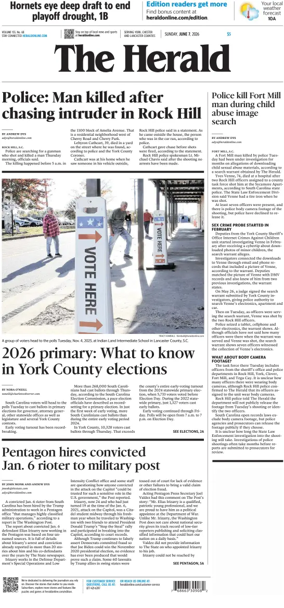 Cover of The Herald (Rock Hill)