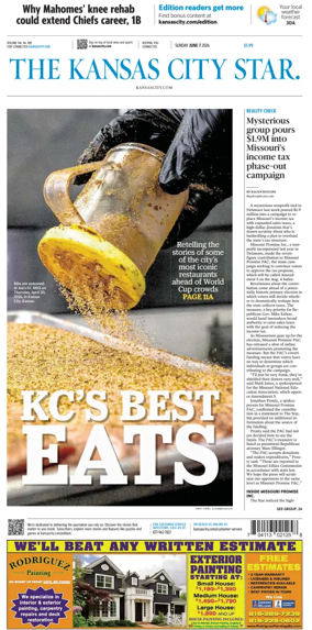 Cover of The Kansas City Star (Sunday)