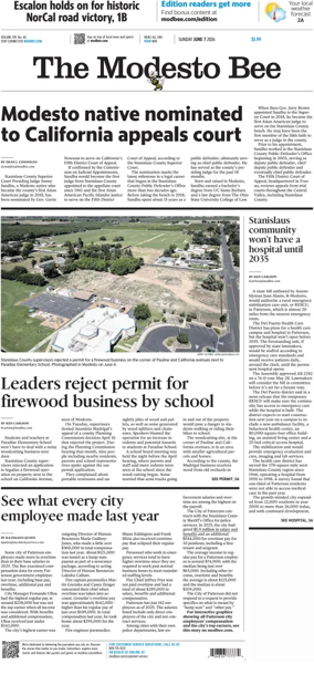 Cover of The Modesto Bee (Sunday)
