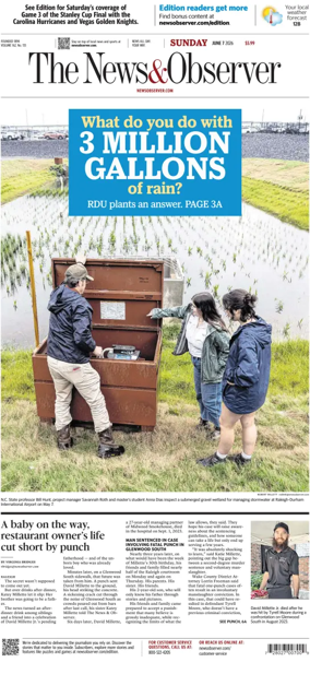 Cover of The News & Observer (Sunday)
