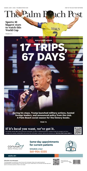 Cover of The Palm Beach Post