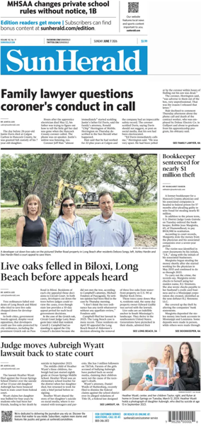 Cover of The Sun Herald (Sunday)