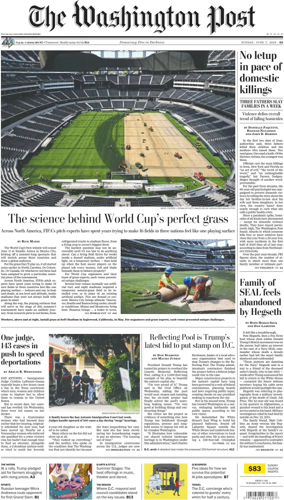 Cover of The Washington Post Sunday