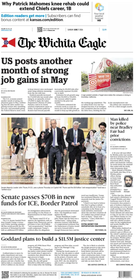 Cover of The Wichita Eagle (Sunday)